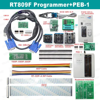 Originalus RT809F Programuotojas PEB-1 Išplėtimo Lenta Su TSOP48 Adapteris+FFC Kabelis