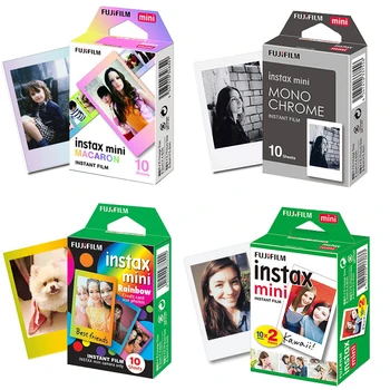 Fujifilm Instax Mini Kino Mini 9 Foto Popierius 10/20/30 Lapų, Baltas Vienspalvis Vaivorykštė Macaron 