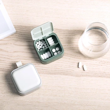 Medicinos Pakuotėje Nešiojamų Vitamino Tabletes, Dėžutę Tablečių Dėžutė Kelionės Tablečių Dėžutė Kosmetikos Laikymo Dėžutė Konteinerių Tabletes Langelį Ir Skirtuko Turėtojas