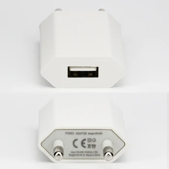 100vnt/siuntos ES Sienos Įkroviklio USB Kištukas, 5V 1A AC Balta Micro USB Maitinimo Adapteris, Skirtas 