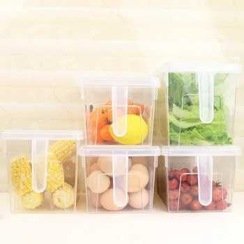 Šaldytuvas Šviežių Plastiko Dėžutė Šviežių Laikyti Lauke Vaisių Ir Augalinio Maisto Apdailos Talpinimo Namų Virtuvės Organizatorius