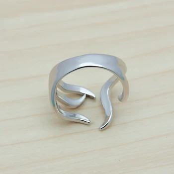 Mados vaikas mergina sidabro žiedas. Moteris 925 sterlingas sidabro žiedas reguliuojamas dydis. Asmenybės mažai piršto žiedas. Didmeninė papuošalai