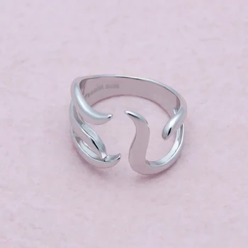 Mados vaikas mergina sidabro žiedas. Moteris 925 sterlingas sidabro žiedas reguliuojamas dydis. Asmenybės mažai piršto žiedas. Didmeninė papuošalai