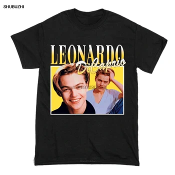 Vyrų marškinėliai DERLIAUS Leonardo DiCaprio T-Shirt Moterims marškinėlius medvilnės marškinėlius vyrų vasaros mados t-shirt euro dydis