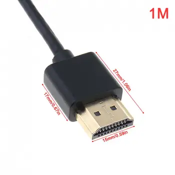 DiGiYes 1M Auksu HDMI Kabelis, 2.0 4K 1080P 3D Vyrų Vyrų Kabelis, HDTV / Splitter Switcher LCD / PS3 / Projector/Kompiuteris