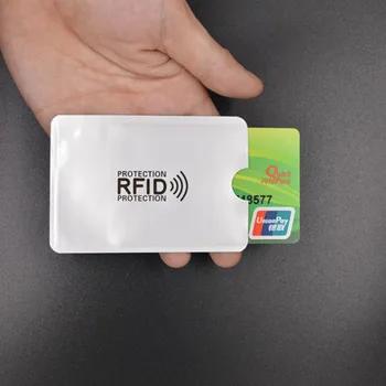 100vnt Kovos su RFID Piniginės Blokavimo Mova Reader Užraktas Banko Kortelės Turėtojas ID Banko Kortele Atveju Metalo Kredito NFC Raštas Lauko Įrankiai