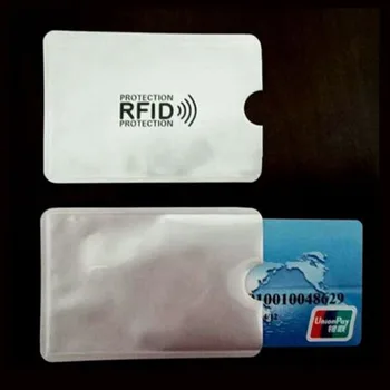 100vnt Kovos su RFID Piniginės Blokavimo Mova Reader Užraktas Banko Kortelės Turėtojas ID Banko Kortele Atveju Metalo Kredito NFC Raštas Lauko Įrankiai