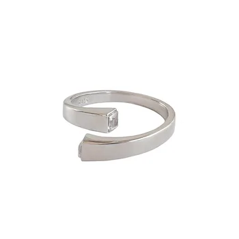 Nekilnojamojo 925 sterlingas sidabro sužadėtuvių žiedai aneis feminino, mados micro kubinis cirkonis moterų žiedas aukso spalvos bague papuošalai