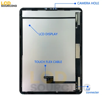 LCD Apple iPad Pro 11 2018 LCD Ekranas A1980 A1934 A1979 Jutiklinis Ekranas skydų Surinkimo skaitmeninis keitiklis Skirtas 