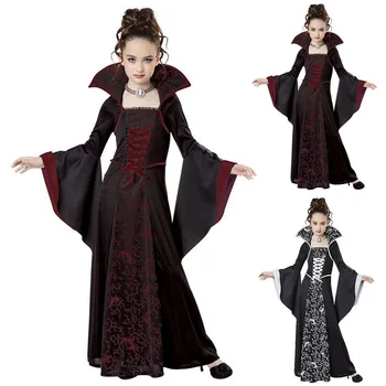 Helovinas kostiumas vaikams Mergaitėms Baisi Ragana, Vampyras Cosplay Kostiumų Vaikų veiklos Helovinas drabužiai suknelės Šalis
