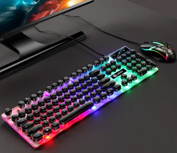 2020 2.4 G Combo PC LED Žaidimų Klaviatūros Ir Pelės Rinkinys Laidinė Klaviatūra Žaidėjus, Klaviatūra Apšviečiama Žaidimų Klaviatūra Nustatyti Laptopo