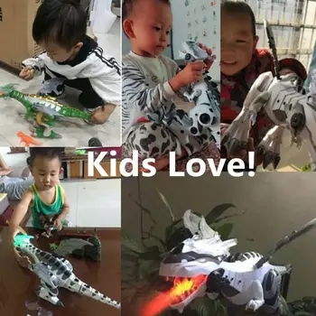 Dinozaurų Žaislai, Balta Purškimo Elektros Dinozaurų Pėsčiomis Purškimo Dinozaurų Robotas Su Šviesos, Garso Dinozaurų Pasaulyje Žaislas Berniukas Kalėdų