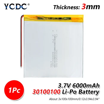Polimero Li jonų Baterijos Pakeitimo 1-4Pcs), 3,7 V 30100100 modelis Ličio 600MHA Įkraunamų Elementų atsarginis Maitinimo Kamera, GPS DVD
