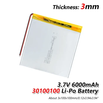 Polimero Li jonų Baterijos Pakeitimo 1-4Pcs), 3,7 V 30100100 modelis Ličio 600MHA Įkraunamų Elementų atsarginis Maitinimo Kamera, GPS DVD