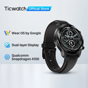 TicWatch Pro 3 GPS Dėvėti OS Smartwatch vyriški Sportiniai Žiūrėti Dual-layer Ekranas Snapdragon Dėvėti 4100 8GB ROM 3~45 Dienų Baterija