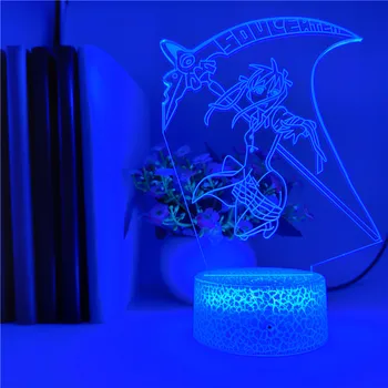 App Kontrolės Anime Soul Eater Gražina 3D Naktį Šviesos diodų (LED) Palieskite Jutiklio Dekoratyvinės Lempos Gimtadienio Šventė, Festivalis Dovana Vaikas Renginyje Prizas