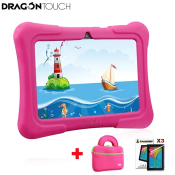 Atnaujintas Dragon Touch Y88X Plius Vaikai Planšetinį kompiuterį 7 colių 16 GB Quad Core Android 8.1 su Planšetinio kompiuterio Krepšys Screen Protector 