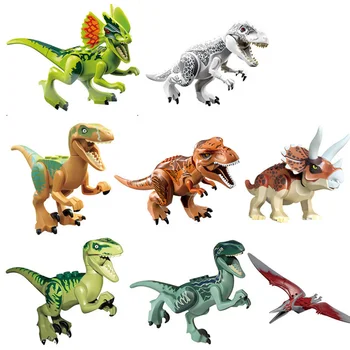 79151 77001 Juros Periodo Pasaulio 2 Dinozauro Tyrannosaurus Blokai Dinozaurų Veiksmų Skaičius, Plytos Dinozaurų Žaislai Dovana