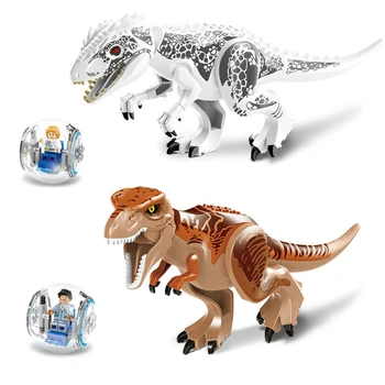 79151 77001 Juros Periodo Pasaulio 2 Dinozauro Tyrannosaurus Blokai Dinozaurų Veiksmų Skaičius, Plytos Dinozaurų Žaislai Dovana