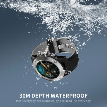 1.3 colių vyriški sportiniai žiūrėti 2020 vandeniui 3ATM 30m povandeninį Kompasą, Aukščio Lauko smartwatch 