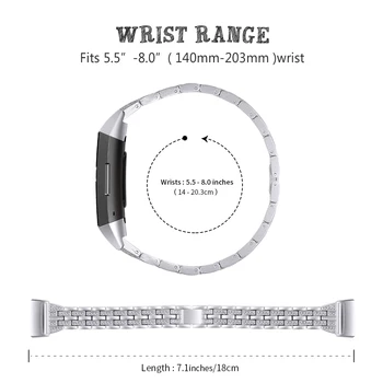 Mados klasikinis prabangos riešo apyrankę, Fitbit Mokestis 4 sienos/klasikinio stiliaus diržu, Fitbit Mokestis 4 išmaniųjų laikrodžių apyrankės