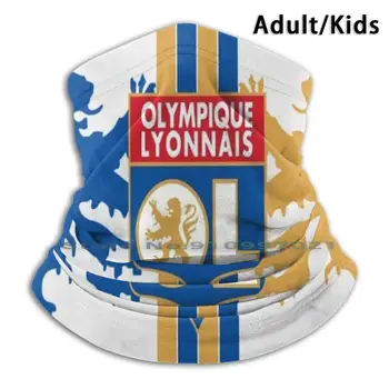Olis Daugkartinio Naudojimo Burnos, Veido Kaukė Su Filtrais Vaikų Suaugusiųjų Lyonnais Futbolo Lyon Olis Prancūzijos Lygos 1 Lyonnais Klubo Logotipas Prancūzijos