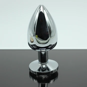 34mm nerūdijančio plieno analinis dildo metalo butt plug su deimantas brangakmenio SM suaugusiųjų žaidimas sekso žaislas, skirtas pora moterų, vyrų gėjų masturbuotis