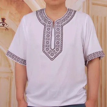 Derliaus Afrikos Tradicinės Spausdinimo Dashiki Laisvi marškinėliai Vyrų T-shirt
