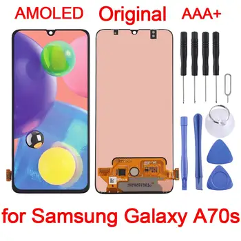 Samsung Galaxy A70s Super AMOLED Medžiagos Ekranu ir skaitmeninis keitiklis, Pilnas komplektas skirtas Samsung Galaxy A70s