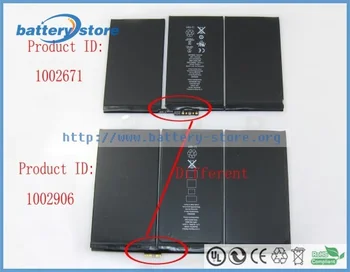 Nauja Originali nešiojamojo kompiuterio baterijas IPAD 3,A1389,4,616-0604,616-0592,969TA110H,A1458,A1416,A1460,3.7 V,3 cell