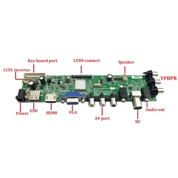 Rinkinys M201EW02 VB/M201EW02 VC 1680X1050 HDMI VGA nuotolinio Valdiklio plokštės DVB-T 30pin AV TV USB 4 CCFL Skaitmeninis skystųjų KRISTALŲ 20.1