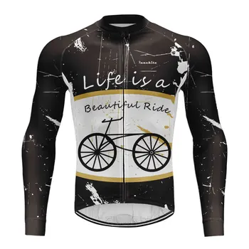 Runchita 2020 Lengvas, plonas ilgomis rankovėmis dviračių džersis Pavasarį, Rudenį dviračiu megztiniai Dviračių Drabužių mallot ciclismo