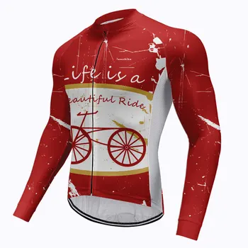 Runchita 2020 Lengvas, plonas ilgomis rankovėmis dviračių džersis Pavasarį, Rudenį dviračiu megztiniai Dviračių Drabužių mallot ciclismo
