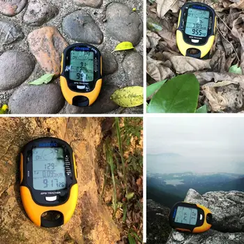 Sunroad lauko GPS nešiojamą kišeninio laikrodžio su aukščiamačiu, kompasas, temperatūros, drėgmės, led žibintuvėlis, GPS tracker USB mokestis