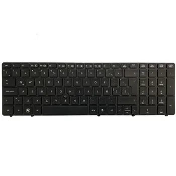 Lotynų nešiojamojo kompiuterio Klaviatūra HP EliteBook 8560p 8570P 8560B 6560b 6565b 6560P klaviatūra Su ištiestu lazdą su juoda/sidabro sienos