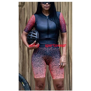 2020 moterų profesinės trumpas Rankovės dviračių Triatlonas kostiumas aofly drabužiai Dviračių Skinsuit nustatyti Maillot Ropa Ciclismo vasaros
