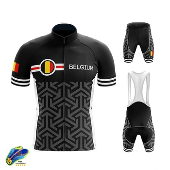 Naujas Aukštos Kokybės 2021 Belgija Mens Vasaros Dviračių Džersis Kalnų Dviračiais Drabužių Ropa Ciclismo Dviračių Dėvėti Dviračių Vienodas Cykle