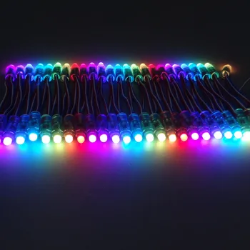 1000 Vnt Full WS2811 IC Pikselių RGB LED Modulis Šviesos Puikus apdailos reklamos žibintai DC5V/12V