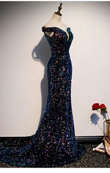 Vakarinę Suknelę 2020 M. Šalies Prom Oficialų Vakarines Sukneles Prabangus China Valtis Kaklo Teismas Traukinio Mermaid Dress Chalatas De Soiree