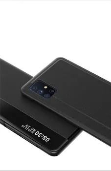 Flip Case For Samsung Galaxy M51 2020 Pusėje Smart Langą Peržiūrėti Oda Padengti Samsung Galaxy M51 GalaxyM51 Telefono Krepšiai