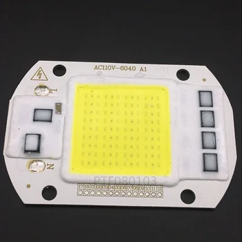 10 vnt COB LED Lempos Chip 50 W Chip 110 V, 220 V Įvesties Smart IC Tinka Voor 