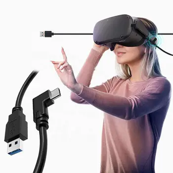 2021 Naujausias Tinka Oculus Quest2 Įkrovimo Kabelio Tipas-C Duomenų Kabelis Alkūnė VR Kabelis VR Akinius Kompiuterio Kabelis 2021 Karšto