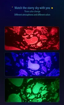 Projektorius Naktį Šviesos Star Pasukti Projektorius Atsinešti Savo Muzikos Šešis Rinkinius Projekcija Kino vaiko Gimtadienio naktinė lempa