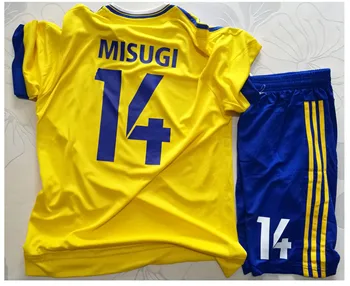 Captain Tsubasa Musashi Mokyklos MFC Cloting nenustatytas.14 Jun Misugi Cosplay Futbolo Džersis Suaugusiųjų ir Vaikų