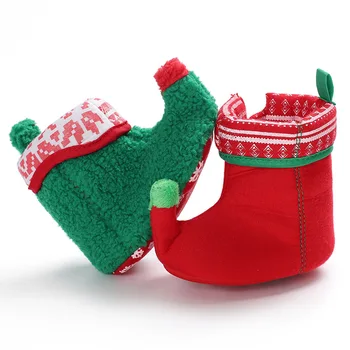 Žiemos 0-1 metų amžiaus vyrų ir moterų, kūdikių Kalėdų sniego batai minkšti bateliai baby vaikiška avalynė