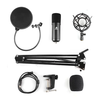 MAONO AU-A04 USB Mikrofono Rinkinį Profesinės Podcast Kondensatoriaus Mikrofonas Su Skrybėlę PC Karaoke, Youtube Įrašymo Studijoje Mikrofon