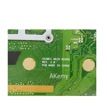 X550CC nešiojamojo kompiuterio motininė Plokštė, Skirta Asus A550C X550CL X550CL X550C X552C R510C mainboard GT720M 4GB RAM i7-3537U
