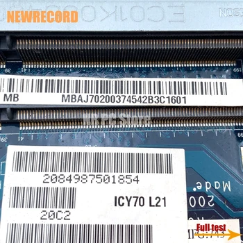 NEWRECORD MBAJ702003 ICW50 LA-3581P ACER Aspire 5520 5520G 7520 7520G Nešiojamojo kompiuterio motininė Plokštė DDR2 be GPU Pagrindinės plokštės lizdą,