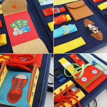 Naujas Montessori Žaislas Bamblys Jutimo Valdybos Nešiojamų Manė, Anksti Švietimo Suknelė Mokymo Galimybes Valdybos Ikimokyklinio Žaislas Vaikams
