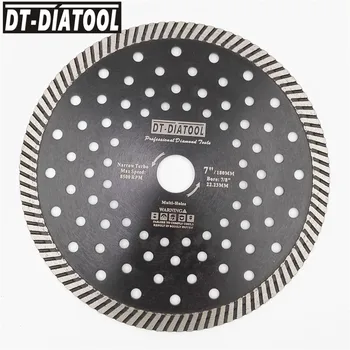 DT-DIATOOL 10vnt/pk 7 colių 180MM Diamond Karšto Paspaudus Siauras Turbo Pjūklų Pjovimo diskas Granito, Marmuro ir Betono Mūro